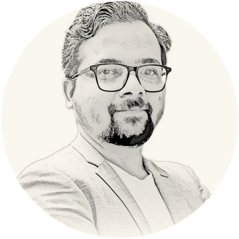 Pencil sketch of Shashank Pandey